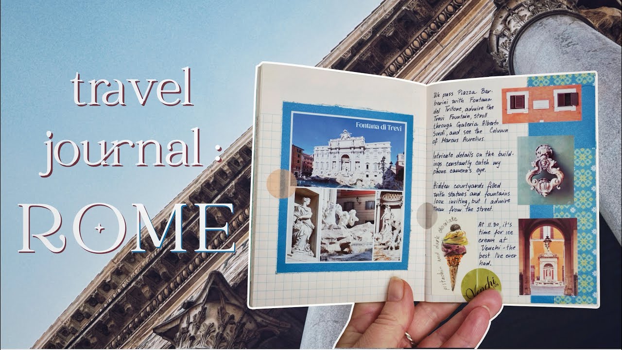 Rome Travel Journal Flip Through: Fontana di Trevi, Piazza della Rotonda, Piazza Navona