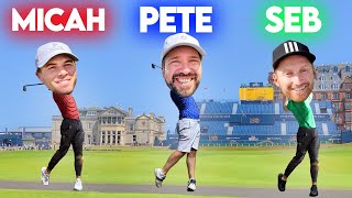 WE TAKE ON ST ANDREWS A DAY AFTER THE OPEN! Micah Morris & Seb On Golf & Peter Finch