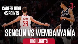 Career High 45 Points for Alperen Sengun | Houston Rockets