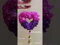 Easy Crepe paper Puffy heart craft ideas💗💗 #diy heart craft #diy heart #valentinesday #shorts #art
