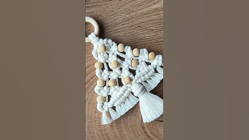 Macrame Christmas Tree Ornament - Boho Christmas Decor DIY - Handmade Christmas Decorations