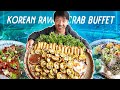 ALL YOU CAN EAT Korean Raw Crab Buffet &amp; Vietnamese Pancake(Banh Khot) MOUNTAIN in Los Angeles