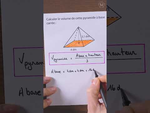 Vidéo: Comment trouve-t-on le volume d'un cube avec une pyramide au sommet ?