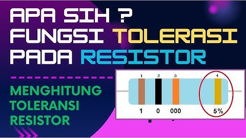 Cara menghitung toleransi pada resistor beserta fungsinya  #resistor @BetaElektronika