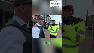 Police Officers De-escalation Tactics & Confrontation on Sidewalk #shorts