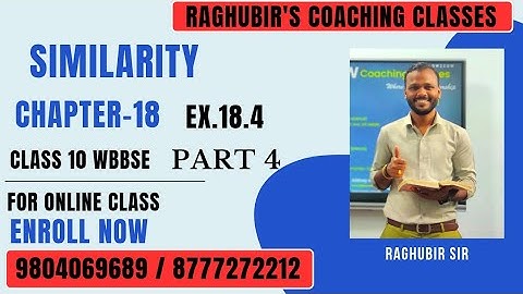 4.Similarity |chapter 18..4| part 3 | mathematics | wbbse | class 10 |by Raghubir bhaiya