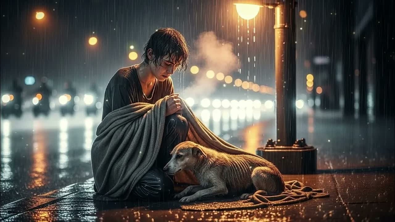 Homeless Teen Gave His Blanket to a Stray Dog — That Night 200 Bikers Rode Through the Storm for Him