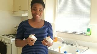 Using Deterra drug deactivation system to safely dispose of medication at home.