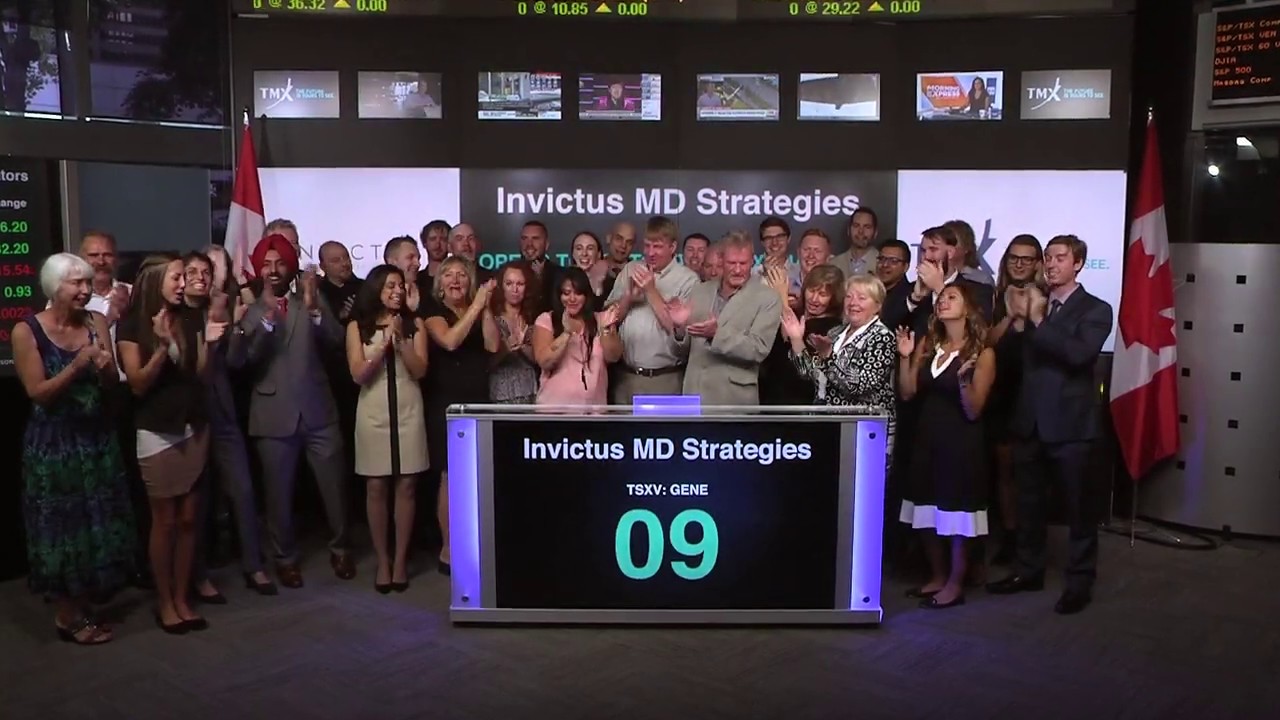 Invictus MD Strategies Corp. Opens Toronto Stock Exchange, August 19, 2019