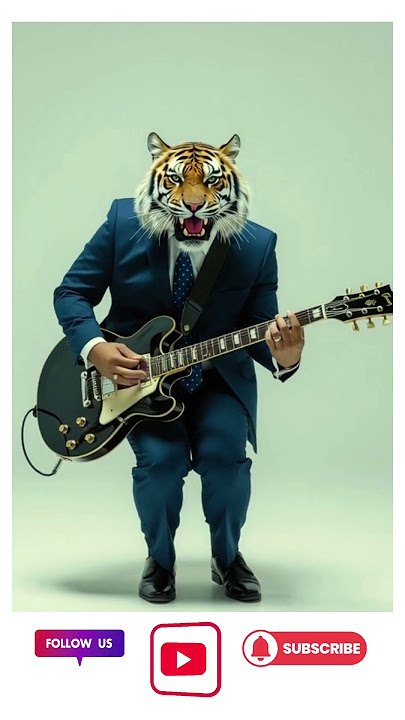 Rockstar Tiger 🎸🐯 | Wild Guitar Vibes 2025