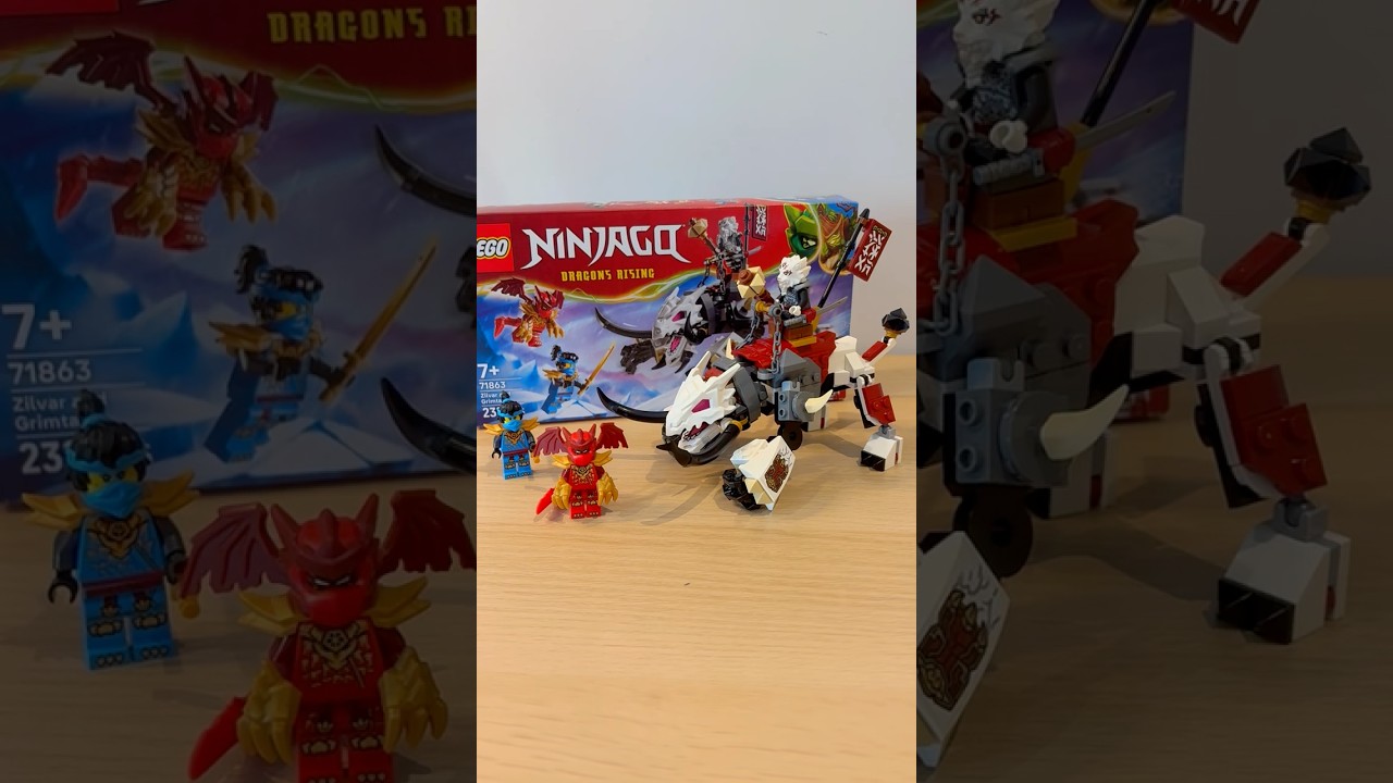 Zilvar and Grimtak The Dragon Beast is PERFECT!  #lego #dragonsrising #ninjago  #minifigures