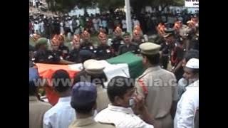 Funeral procession of Martyr Lance Naik Md. Feroz Khan who was killed on Indo Pak border in Kashmir