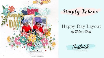 Process Video: Happy Day Layout | DT JustNick Studio