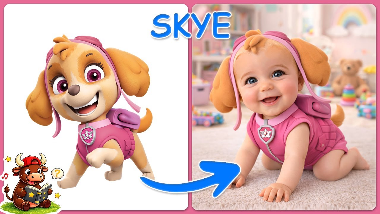 PAW PATROL en VERSIÓN BEBÉ 😱👶 + ¡ADIVINA LA VOZ! 🥰Chase👮Marshall👩 🚒Skye👷Rubble💚Rocky