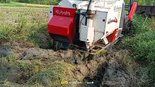 deep mud working Kubota track harvester