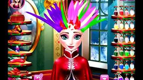 Frozen Elsa Christmas Real Haircuts game online
