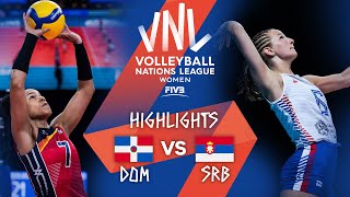 DOM vs. SRB - Highlights Week 5 | Women's VNL 2021