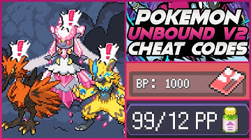 Pokemon Unbound 2.0.2 Working Cheat Codes! (2022) | Unlimited BP Cheat | Part 3