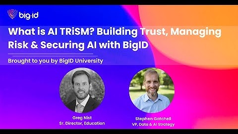 What is AI TRiSM? Building Trust, Managing Risk & Securing AI with BigID