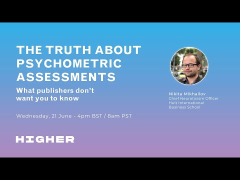 Webinar 6  The truth about psychometric assessments