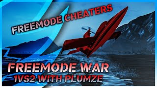 GTA V PC | 1 VS 2 Fighting Godmode | Freemode War with Plumze