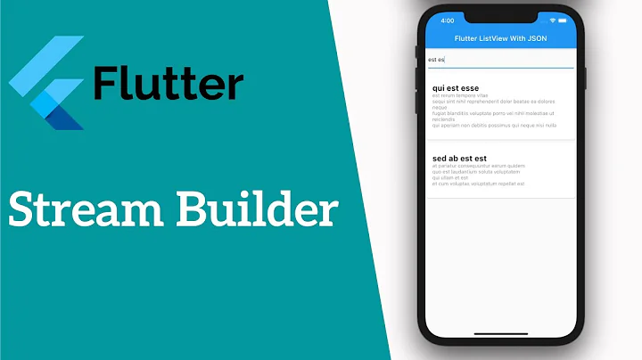 Flutter: Stream Builder