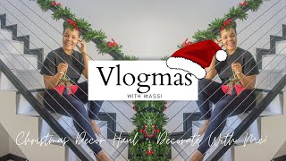 VLOGMAS Day 6-7 Christmas Decor Haul | Christmas Decoration Ideas At Home |Decorate With Me For Xmas