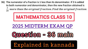 the numerator of a fraction is 1 less than its denominator if 3 is added to both numerator and
