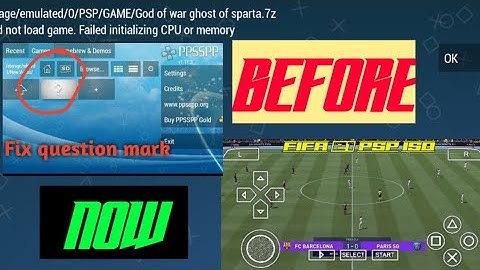 How To Fix Ppsspp Question Mark ♤ Solve PSP Could Not Load Game ♤ PPSSPP CPU Memory Failed FIXING