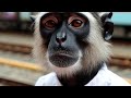 🐒 Stylish Langur ka First Vlog! Railway Station se "Bro, Chai?" 😎 | Monkey Vlog Ep.1