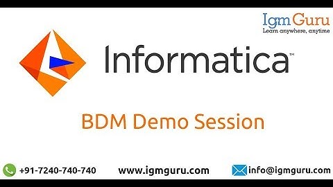 Informatica BDM Tutorial | Informatica BDM Training Video [2025] by igmGuru