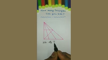 How Many Triangles Can You See? | #shorts