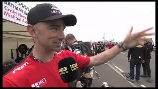 Glenn Irwin Interview at 2024 North West 200 during Wednesday Practice