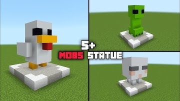 5 Mini Mobs Statue Build hack In Minecraft