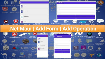 .Net Maui | Add Form | Add Operation