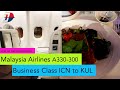 Malaysia airlines a330300 business class icn to kul mh67 review chefon call course meal
