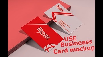 How to use Business Card Mockup in Photoshop - اردو / हिंदी | UA Graphic Designer