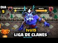 ASI ATACA el JUGADOR mas HUMILDE en LIGA de CLANES 1vs15😎