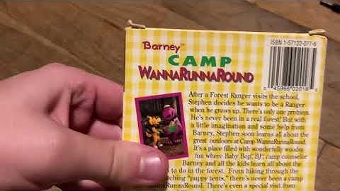 Barney Camp WannaRunnaRound 1997 VHS Review