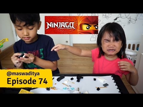 Salsa dan kakak dera sedang bermain mainan anak LEGO dengan membuat rumah gedung #Lego #MainanAnak #. 