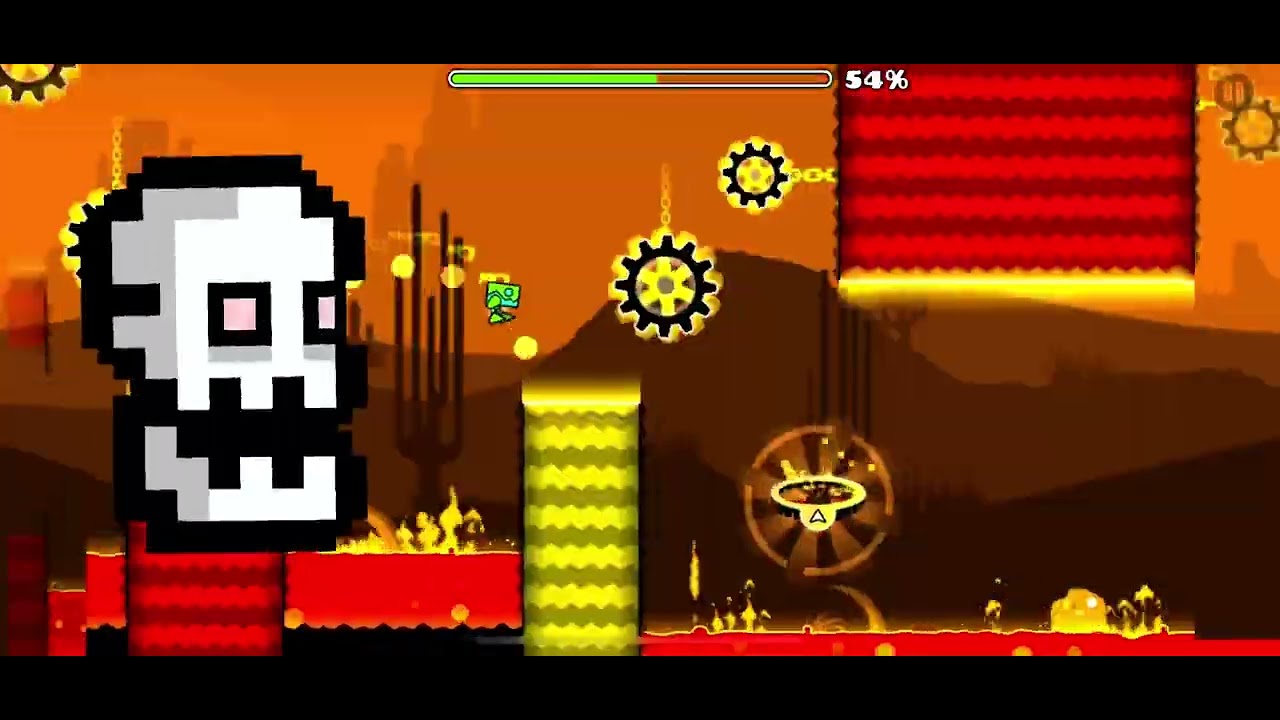 Playing Press Start In Geometry Dash Subzero - YouTube