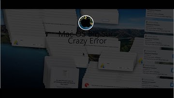 Mac OS X Big Sur Crazy Error