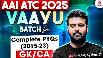 AAI ATC 2025 Preparation | AAI ATC GK Previous Year Question Paper | Aman Sir