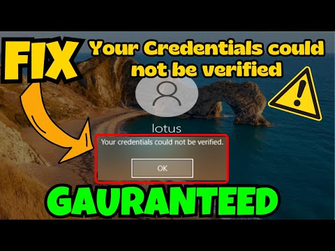 How to Fix "Your Credentials Could Not Be Verified" Windows PIN Error