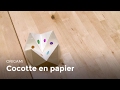 Comment faire une cocotte en papier  jeux enfants  origami