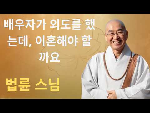 배우자가 외도를 했는데, 이혼해야 할까요 |법륜 스님
