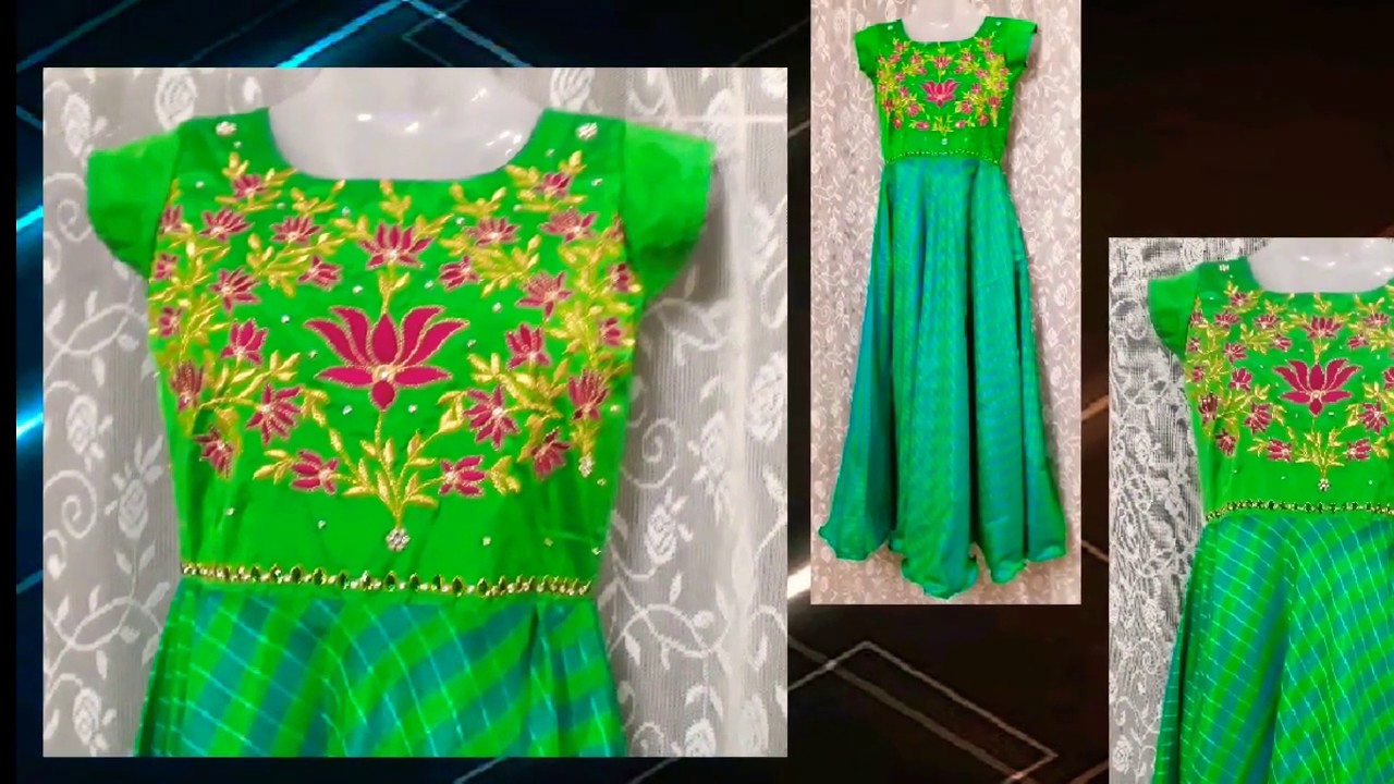 Embroidery designs for long frocks Clearance