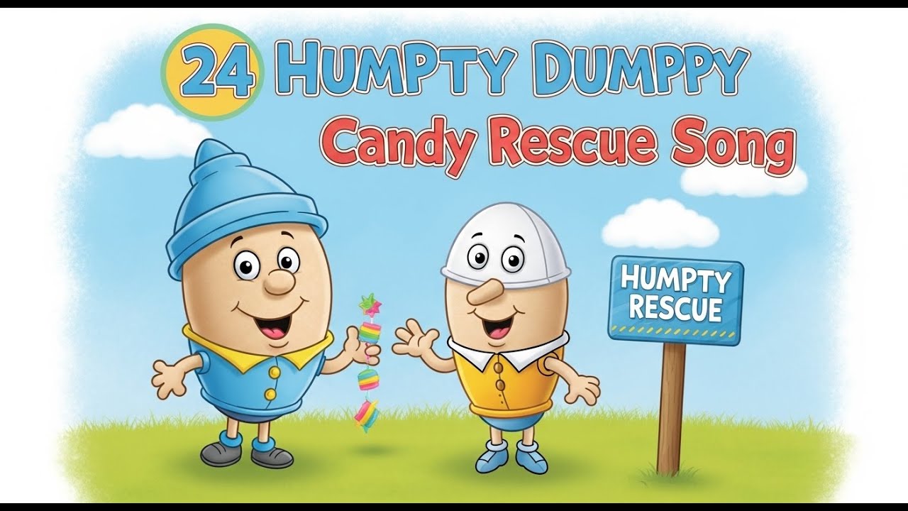 Humpty Dumpty Candy Rescue Song 🍬 | Fun Nursery Rhyme for Kids | Sweet Adventure Song