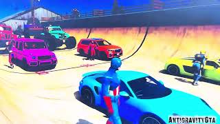 100+ CARS ON THE MEGA RAMP! 😱🔥 GTA 5 Epic Car Challenge screenshot 3