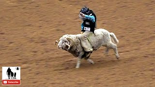 Mutton Bustin' - 2019 Junior Bull Riding National Finals #NJBRA - Round 3